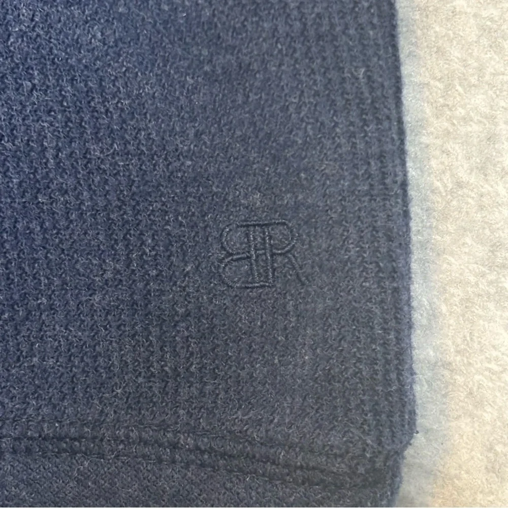 Banana Republic Waffle Crew Pullover Sweater-Blue-Men Size XXL